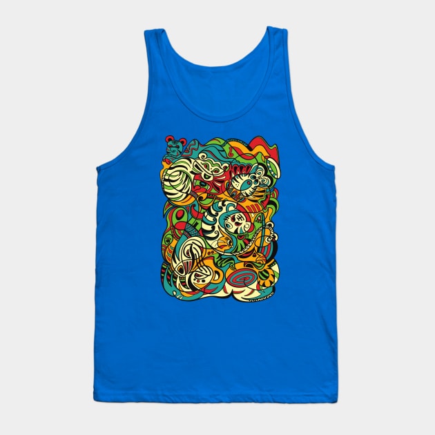 Tiger - 12 Zodiac Animals Tank Top by OrangeFox